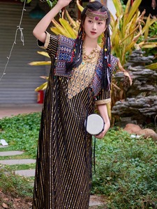 波西米亚女装泰国异域风情新疆云南夏季旅行穿搭民族风度假连衣裙