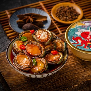 即食鲍鱼捞汁小鲍鱼仔熟食罐头鲍鱼海鲜麻辣鲍鱼罐装小碗装鲍鱼d6