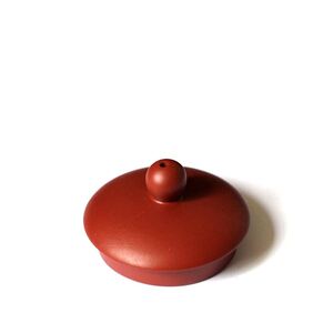 1个装非定制陶茶壶盖子杯盖 棕紫配朱泥陶瓷紫砂黑泥段泥配件小盖