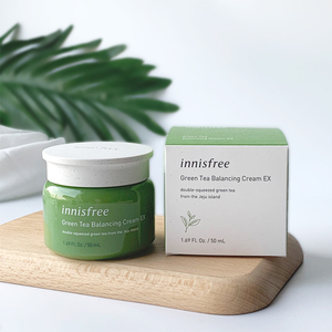 韩国innisfree悦诗风吟绿茶精粹平衡型面霜50ml保湿补水滋润 正品