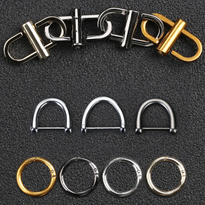 包包链条包调节扣马蹄缩短包链圆环扣环五金包扣锁扣卡扣配件金属