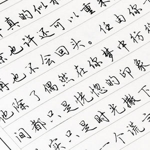 51速练字赵汝飞练字教材成人行书字帖钢笔临摹练字神器行楷