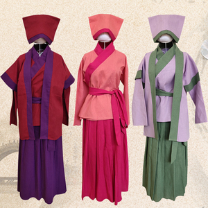 仆人服装女佣汉服丫鬟古代女宫女侍女杂役古代平民粗布茶馆工作服