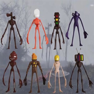 基金会喇叭头警报头摆件手办模型玩具173小花生人偶人仔摆件怪物