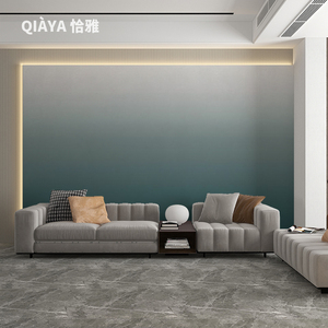 轻奢客厅墙纸简约现代沙发电视背景墙壁纸纯色渐变个性墙布壁画
