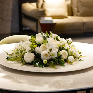 摆花餐厅仿真花生日宴会活动长桌面台面摆放绢花装饰花艺1人付款208