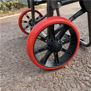 购物车轮子买菜车小拉车通用轮子车咕噜轴承pu轮