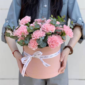 教师节康乃馨花束送妈妈生日超大抱抱桶鲜花速递同城北京上海广州