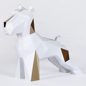 简约树脂几何狗