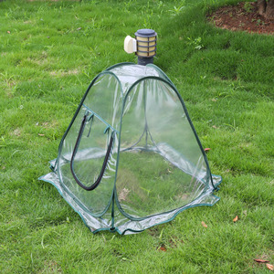 直供户外野营宠物小帐篷定制防风防雨透明塑料膜猫狗帐篷