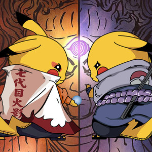 犹乐x皮卡丘cos火影卫衣潮牌情侣款佐助鸣人晓组织鼬衣服连帽冬