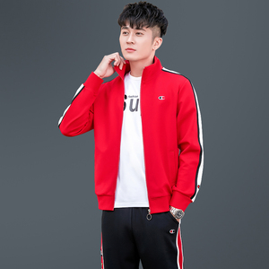 裴乐官方旗舰店2021年新款春秋季休闲运动休闲套装男装一套成熟帅