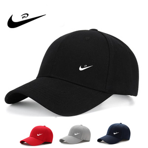 正品耐克韩版帽子遮阳鸭舌帽黑白色男女运动帽网球棒球夏季新款