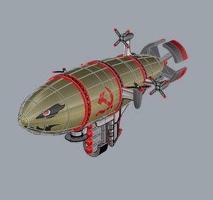 基洛夫飞艇模型