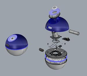 a25加湿器 带内部结构 爆炸图 零件犀牛rhino/c4d/3dmax/maya模型