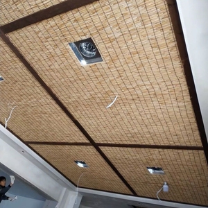 竹帘吊顶墙面装饰民宿茶室餐厅木屋日式复古竹席子装修材料工程用