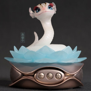 幸运的圆圆淘宝猴子gk 沃墨 斗破苍穹 七彩吞天蟒Ⅱ 正版手办雕像4