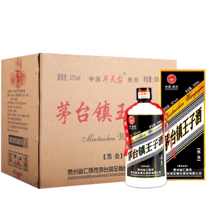 贵州茅台古镇斗天台黑金王子酒52度浓香型白酒500ml*6瓶整箱装
