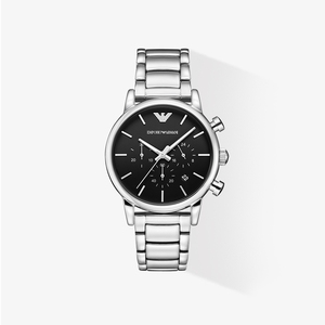 armani阿玛尼手表男 潮流防水男士腕表 编织钢带多功能表ar1853