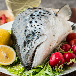 尝鲜生挪威三文鱼头冰鲜鱼头海鲜水产鲜活烧烤炖汤食材鱼头3只
