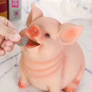 储钱罐创意可爱宝宝猪猪存钱罐ins风儿童防摔勋大可存可取