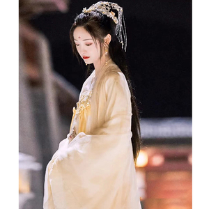 汉服女齐胸襦裙广袖流仙裙