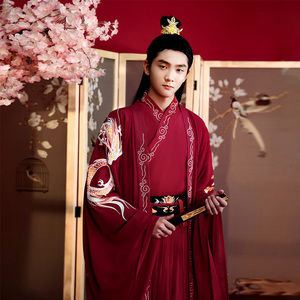 良缘结男士汉服古风襦裙套装夏古装大袖长袍魏晋风情侣婚服嫁衣