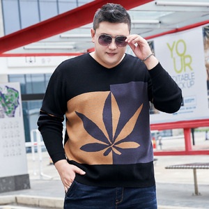 170-300斤加肥加大码毛衣胖子男装针织衫时尚青年宽松保暖上衣