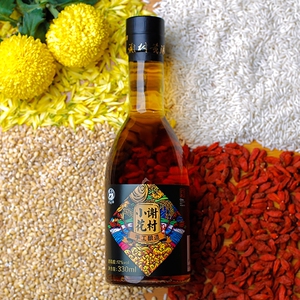 谢村小花手工黄酒洋县整箱 陕西特产330ml瓶礼盒