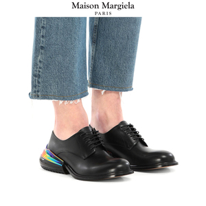 maison margiela马吉拉 男士时髦炫彩后跟异形系带皮鞋