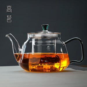 日本进口MUJIE泡茶壶玻璃茶壶泡茶家用茶具加厚耐高温煮单壶水