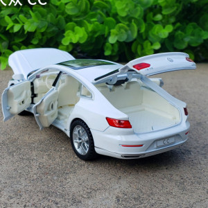 1:32大众cc合金轿跑汽车模型声光回力玩具车收藏摆件仿真金属车模