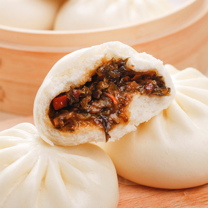 乐肴居酸菜肉末包10个老坛酸菜大包子早餐食品半成品速冻馒头800g