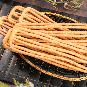 内蒙古特产巴伊吉乐馓子撒子羊油原味金丝香脆传统民族手工小零食