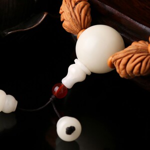 天然文玩野生龙纹花生葫芦异形小秋子核桃手持把玩件长串佛珠念珠