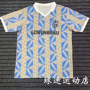 92-93德甲慕尼黑1860冷门复古球衣博登 温克勒1992主客场足球服