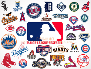 【精品棒球】美国职业棒球大联盟MLB周边道奇红袜贴纸车贴头盔贴