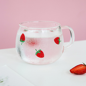 草莓把手杯