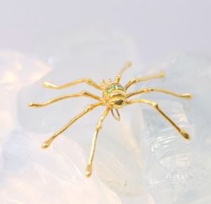 罕物原创设计纯手工黄金项链蜘蛛男士女朋友礼物情人节生日简约