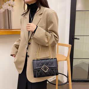 姚包百货商行【巴黎香榭】菱格链条单肩斜挎包22.5*16.5*10cm