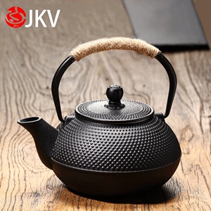 jkv无涂层铸铁壶铁茶壶日本南部生铁壶茶具烧水壶煮茶壶老铁壶