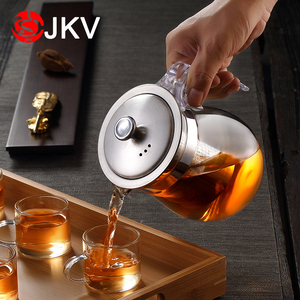 玻璃飘逸杯泡茶壶沏茶杯办公室茶具套装耐热冲茶器家用过滤花茶壶