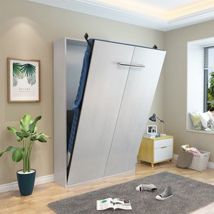 隐形壁床架衣柜一体墙上折叠床多功能小户型收纳双人隐藏可壁挂