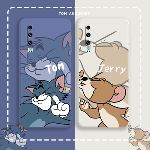 汤姆杰瑞适用于华为p30手机壳华为p20直边液体硅胶p30pro可爱卡通新品