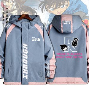 日系动漫名侦探柯南联名夹克工藤新一怪盗基德薄款外套春秋季衣服