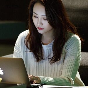 正品tuxee王鸥陈一凡同款19款套头圆领毛衣百搭针织打底衫上衣女