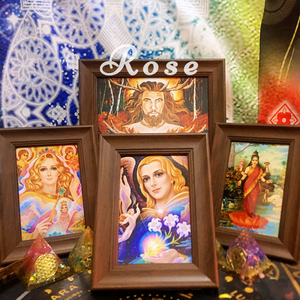 父神母神大天使女神像相框欧式风格摆件道具