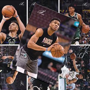 扬尼斯·阿德托昆博海报 高清nba字母哥周边卡贴贴纸明信片卡片in