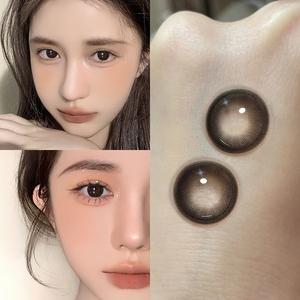 极简星星黑色美瞳旗舰店官网正品小直径半年抛月抛隐形眼镜艾魅em