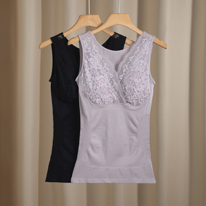 塑身衣女收腹上半身秋冬季保暖背心打底衣薄款紧身束腰美体内衣